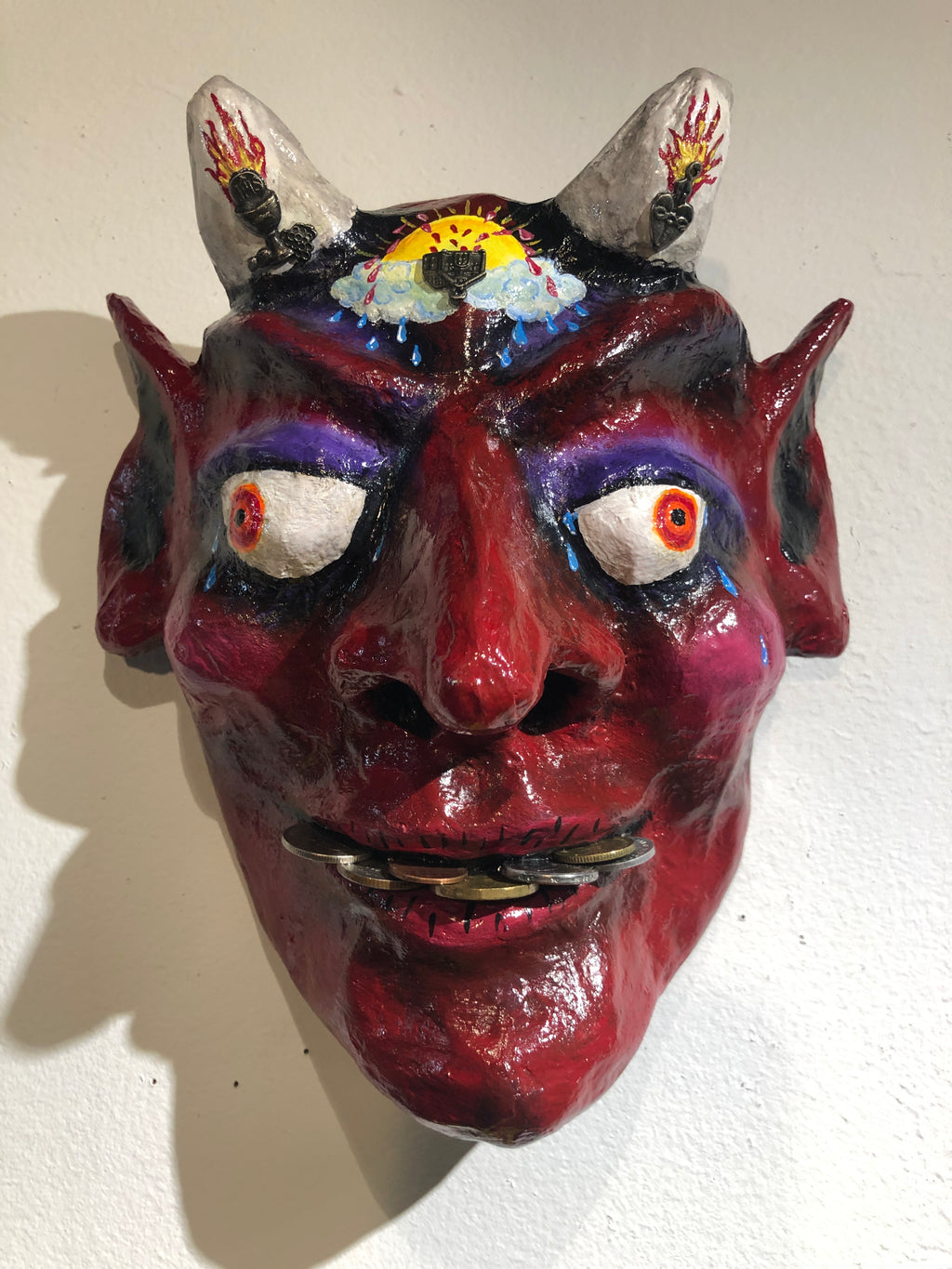 Oscar Rodriguez "I Have Four Words for You... Suck It" Mask Sculpture