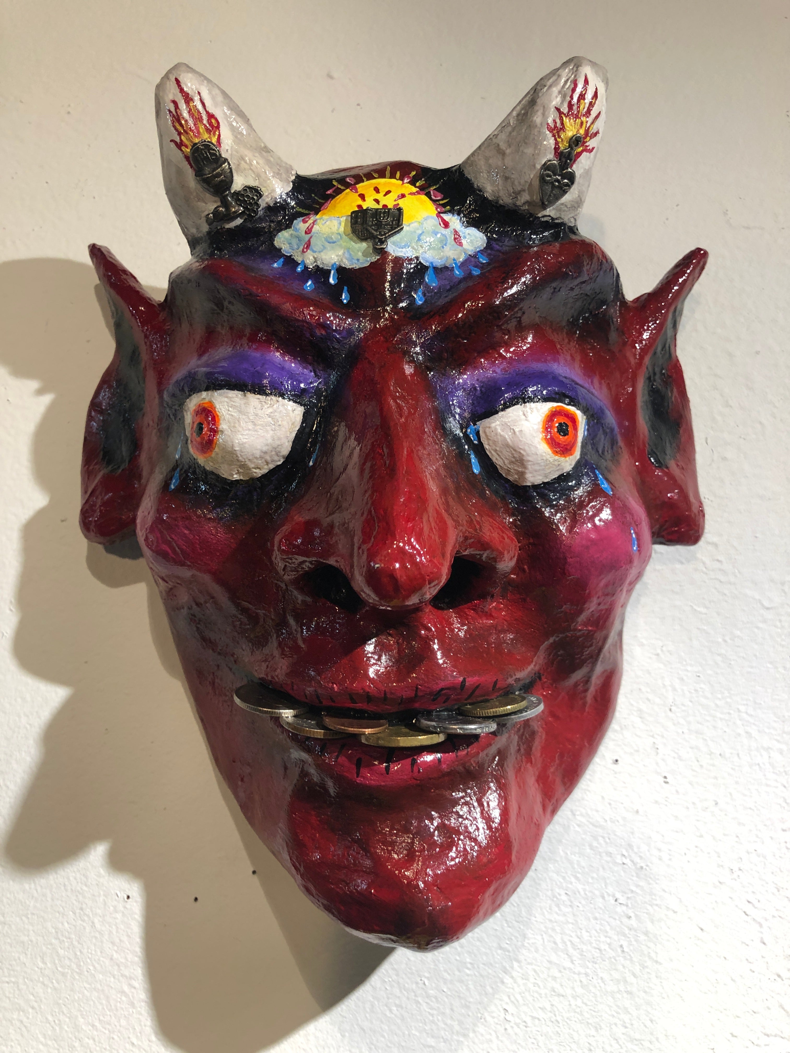 Oscar Rodriguez "I Have Four Words for You... Suck It" Mask Sculpture