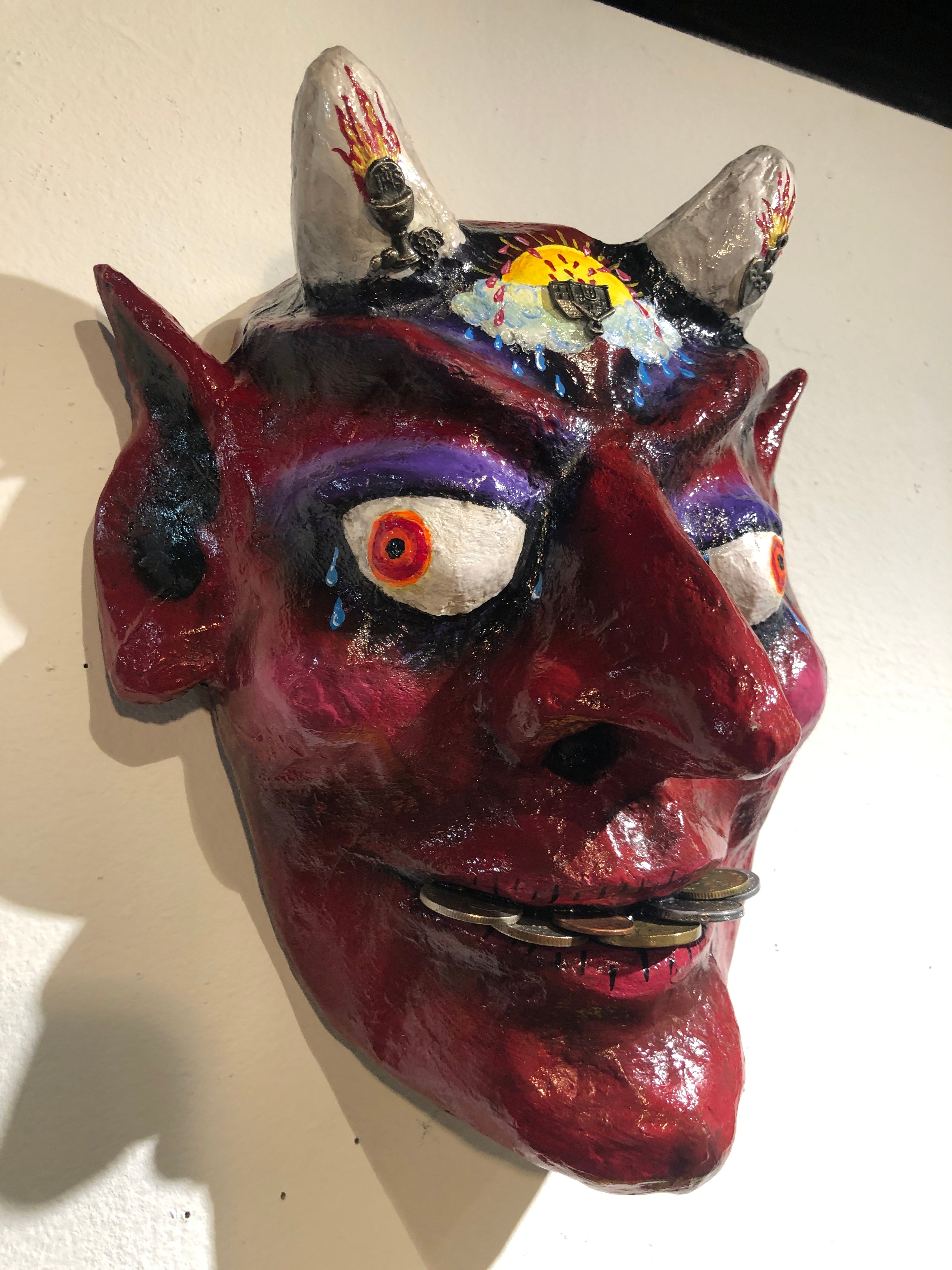 Oscar Rodriguez "I Have Four Words for You... Suck It" Mask Sculpture