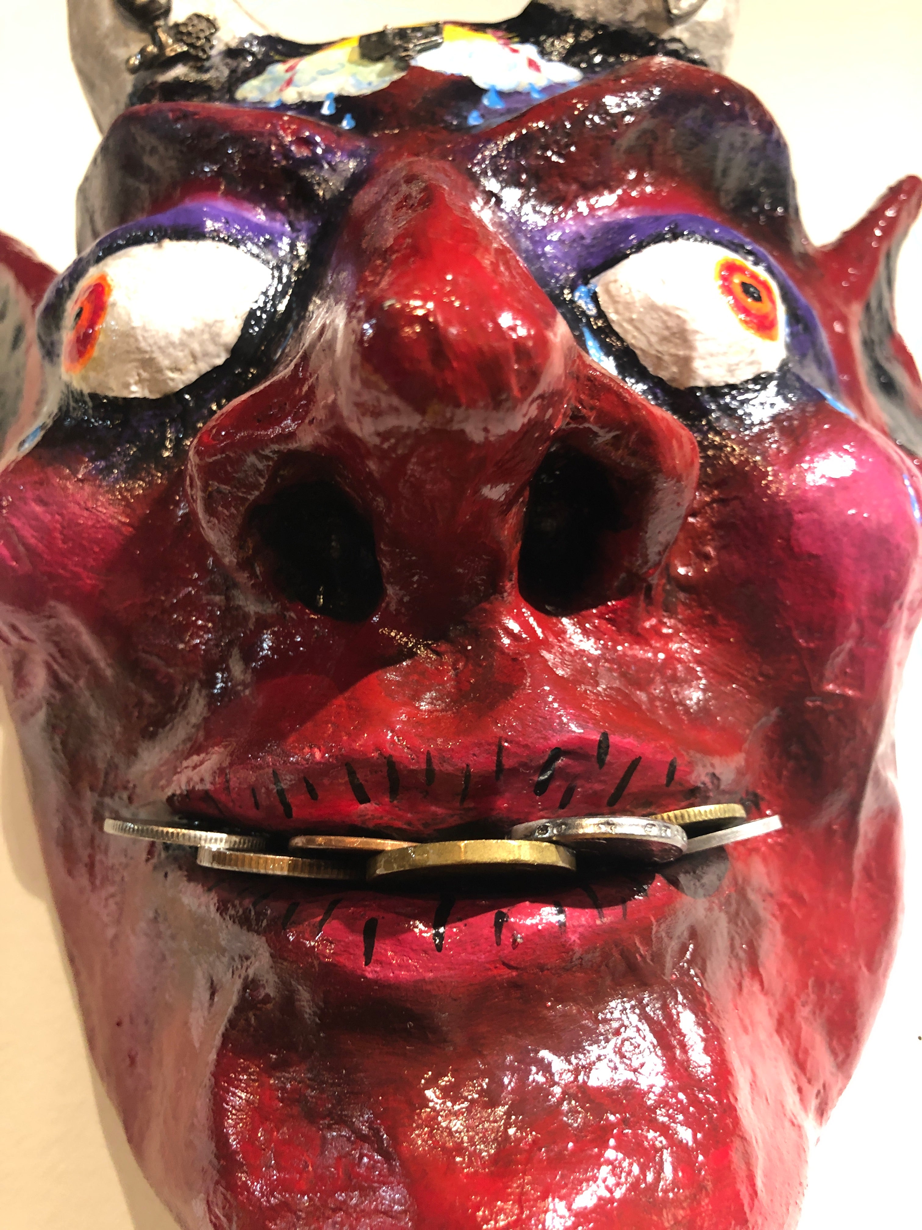 Oscar Rodriguez "I Have Four Words for You... Suck It" Mask Sculpture