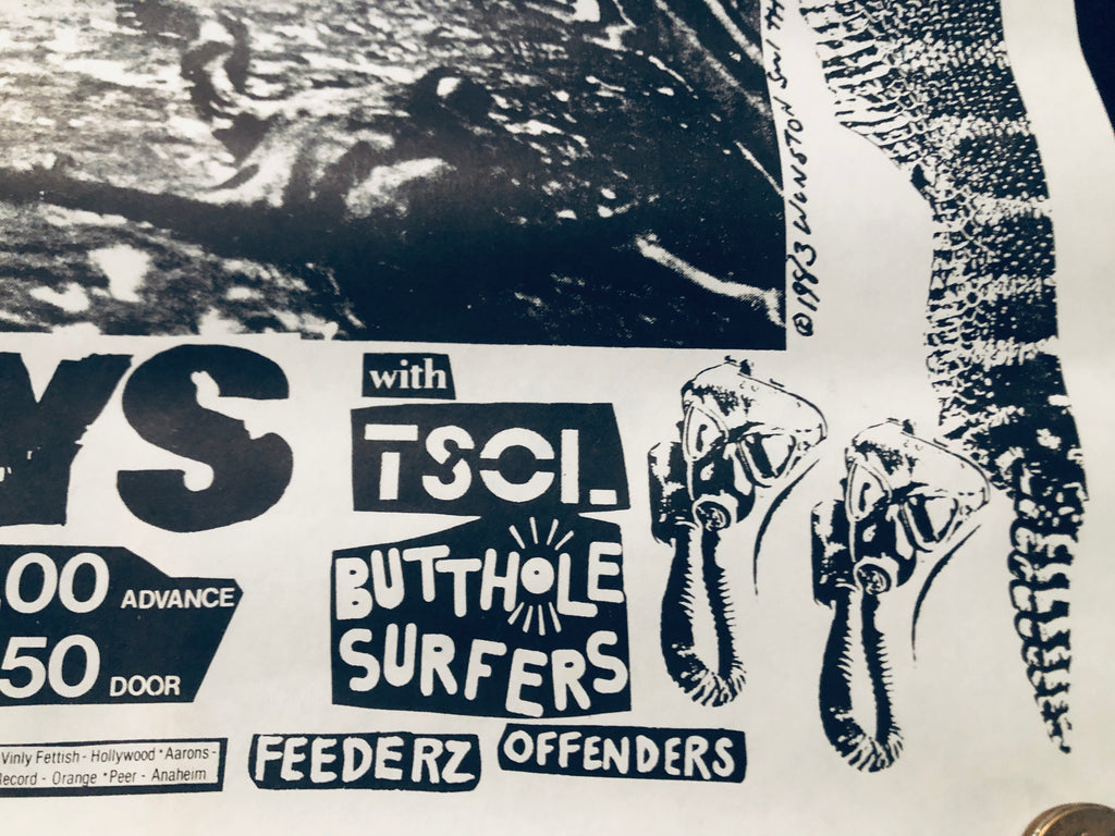 Winston Smith's Dead Kennedys "Welcome to 1984" Vintage Poster (1984)