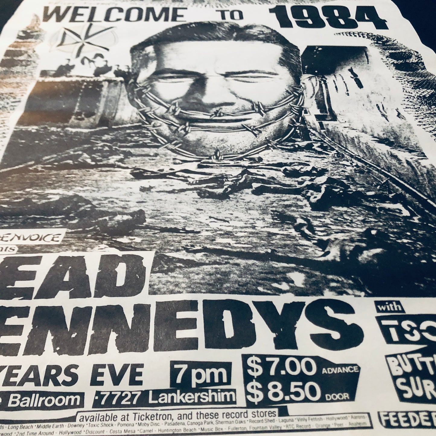 Winston Smith's Dead Kennedys "Welcome to 1984" Vintage Poster (1984)