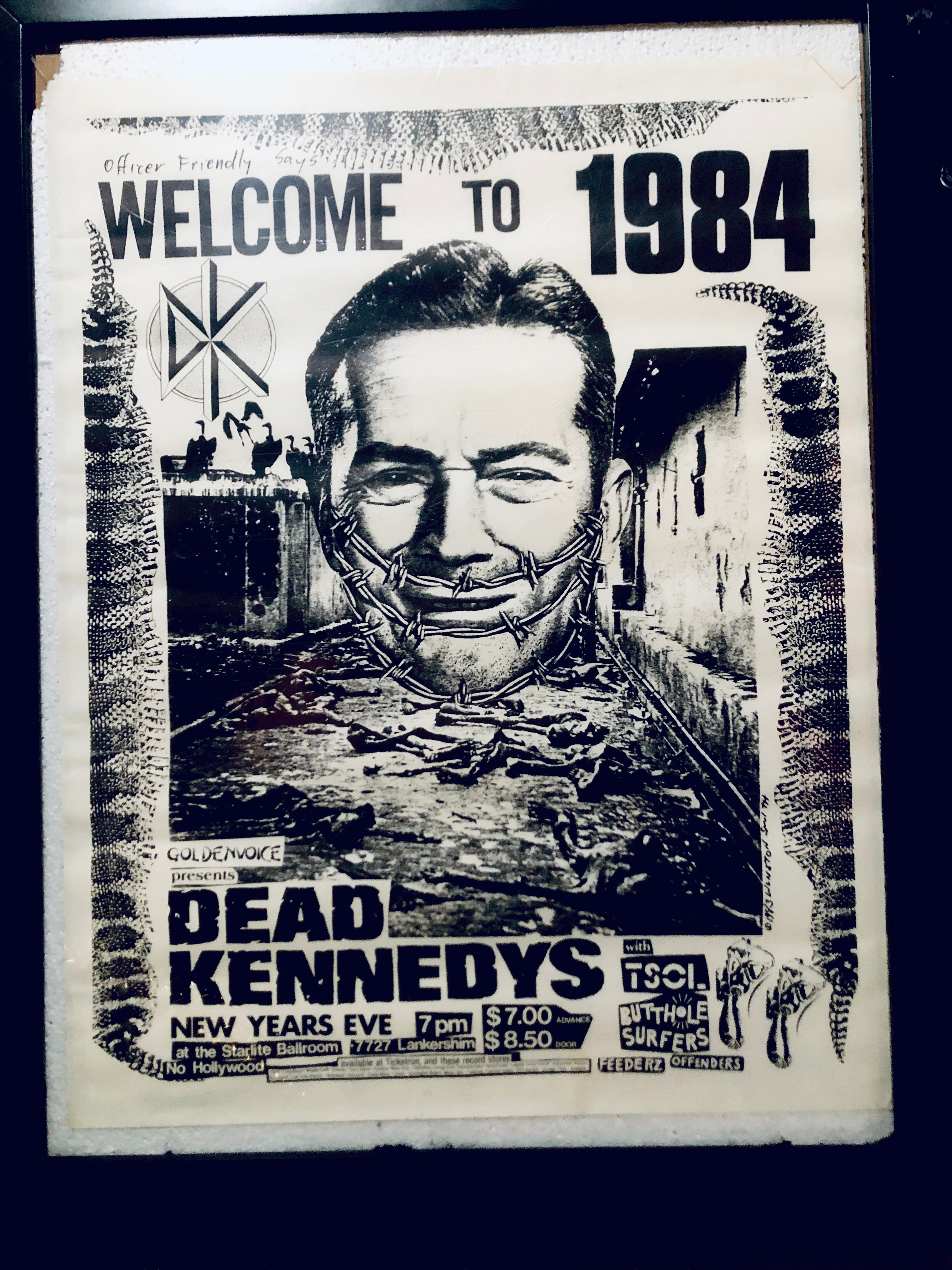 Winston Smith's Dead Kennedys "Welcome to 1984" Vintage Poster (1984)