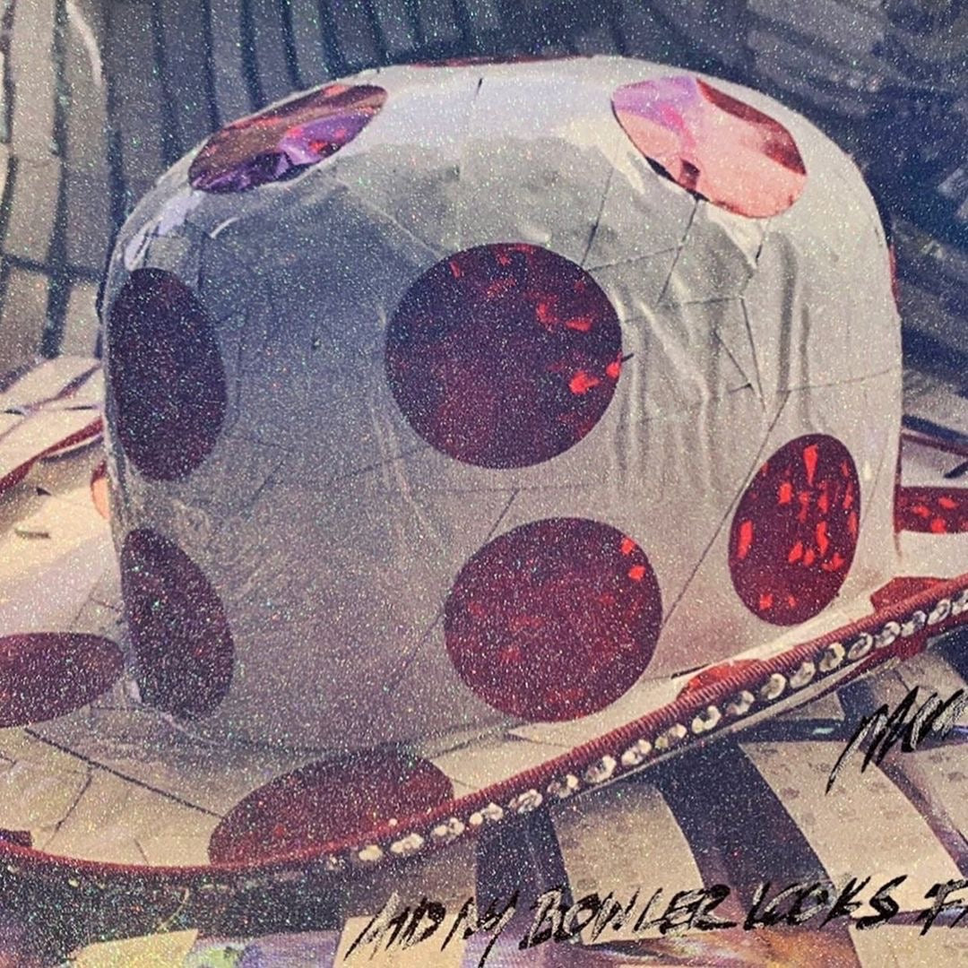 Monkey "Dot Bowler" Print