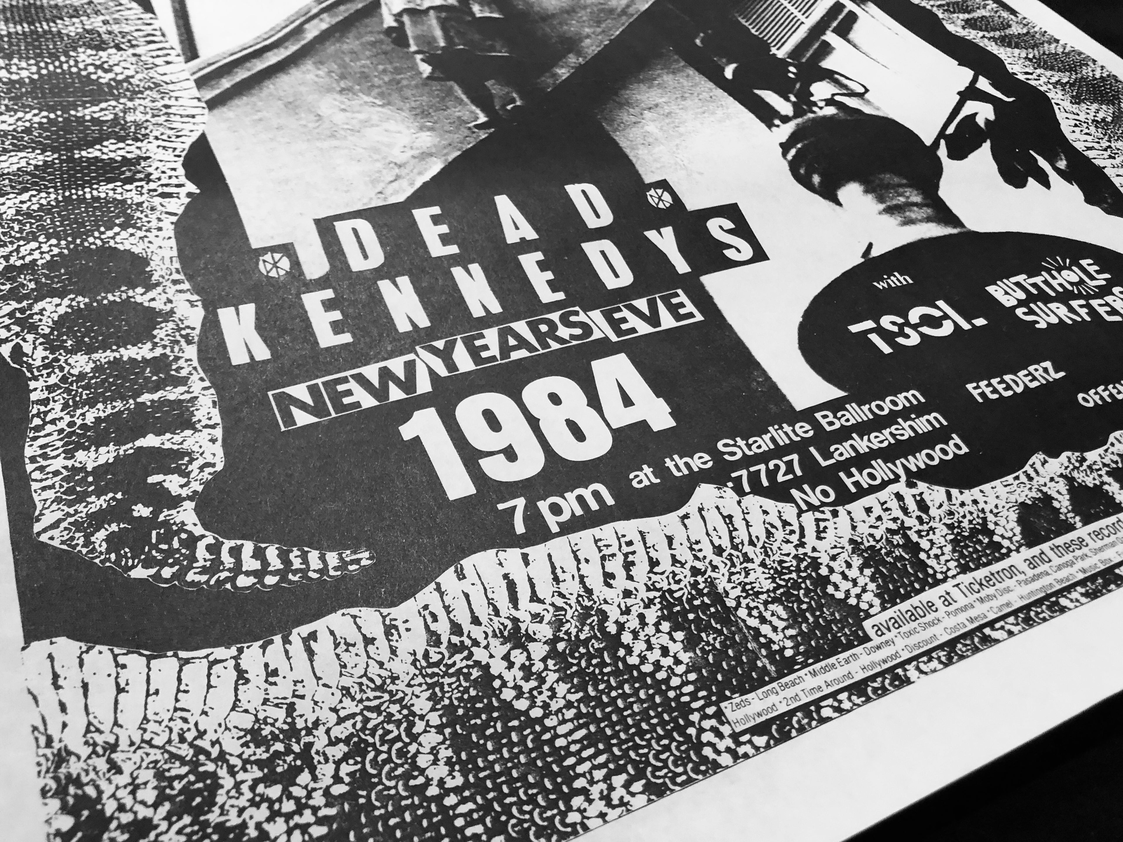 Dead Kennedys "NYE 1984" Vintage Poster (1984)