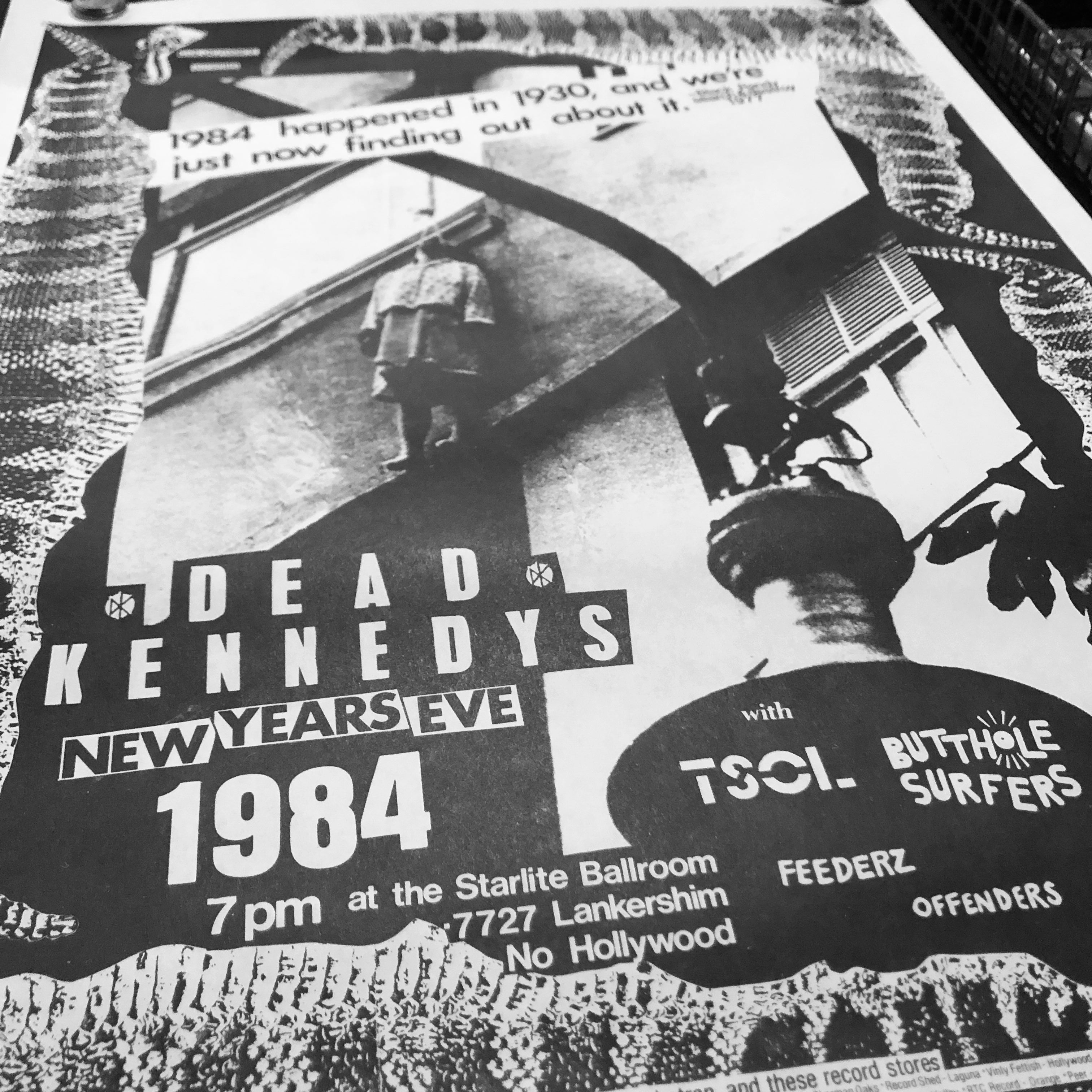 Dead Kennedys "NYE 1984" Vintage Poster (1984)