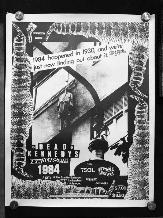 Dead Kennedys "NYE 1984" Vintage Poster (1984)