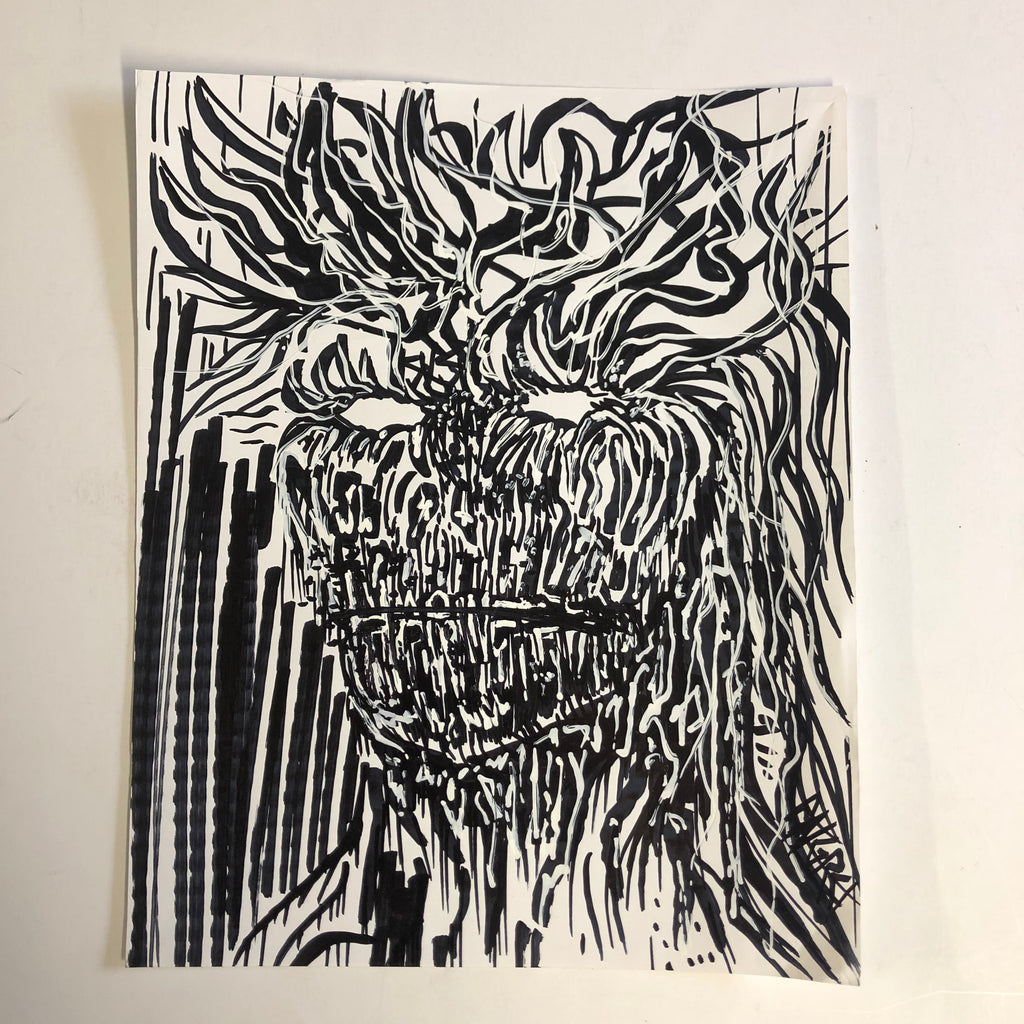 DNGRCT "Dead Cities" Sketch Drawing (2020)