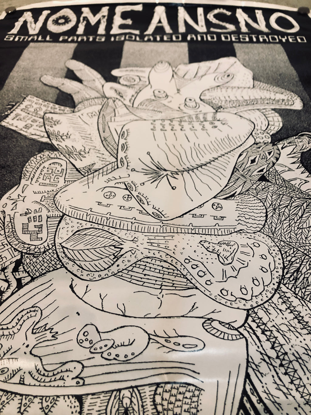 "NoMeansNo - Small Parts Isolated and Destroyed" Vintage Poster (1988)