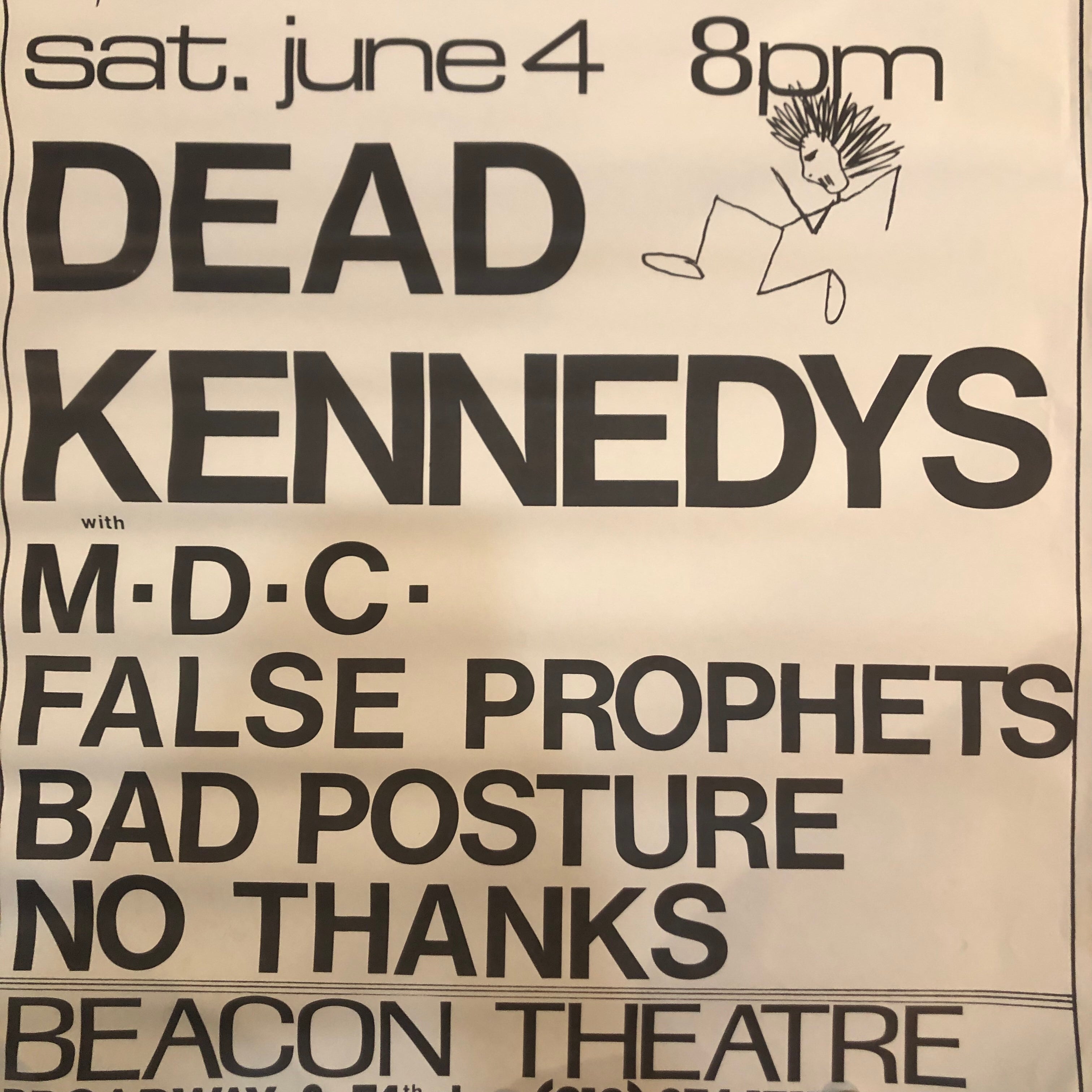 Dead Kennedys / MDC / False Prophets Vintage Tour Poster (1983)
