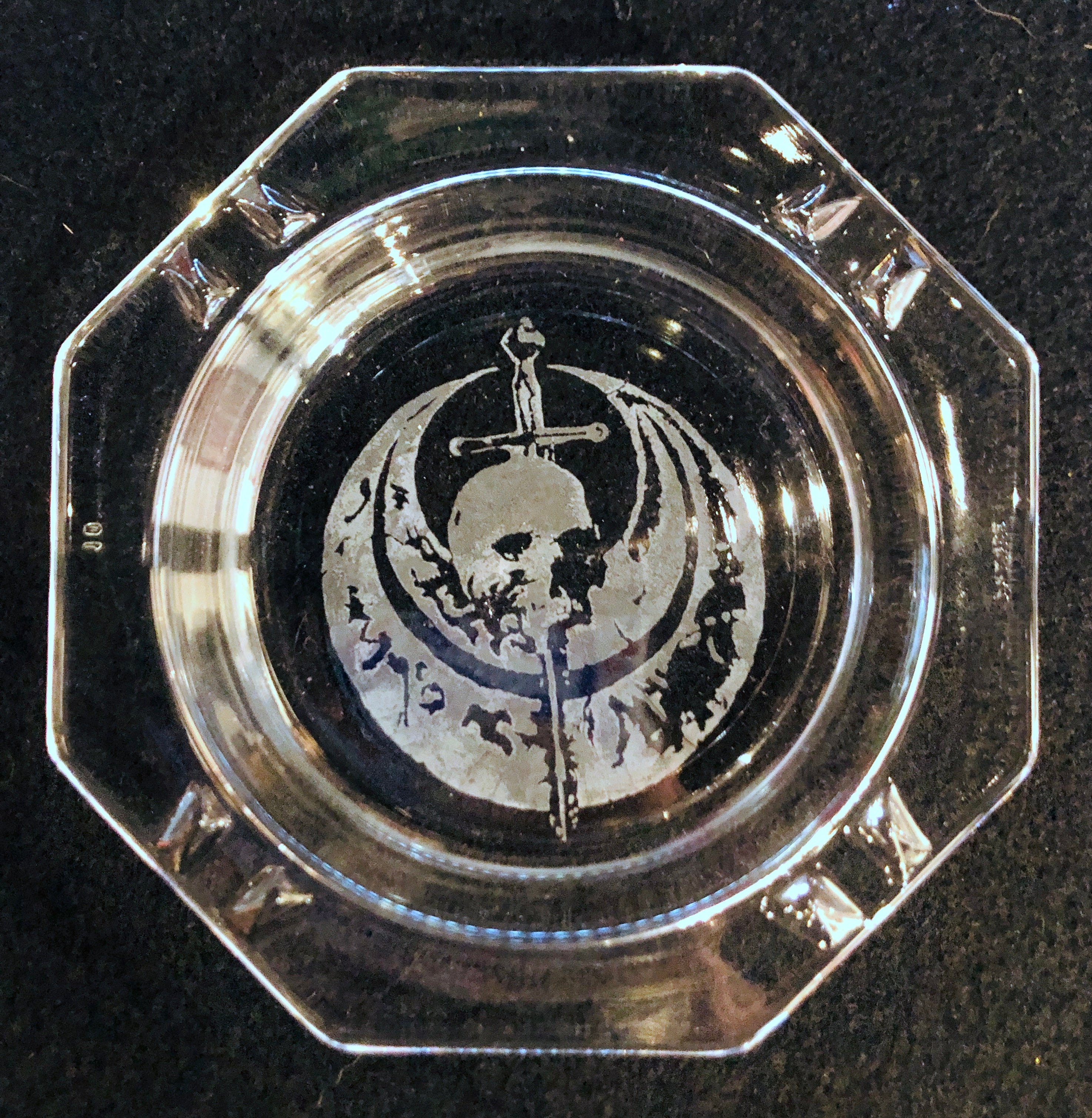 chickhabit Etched Glass Trays