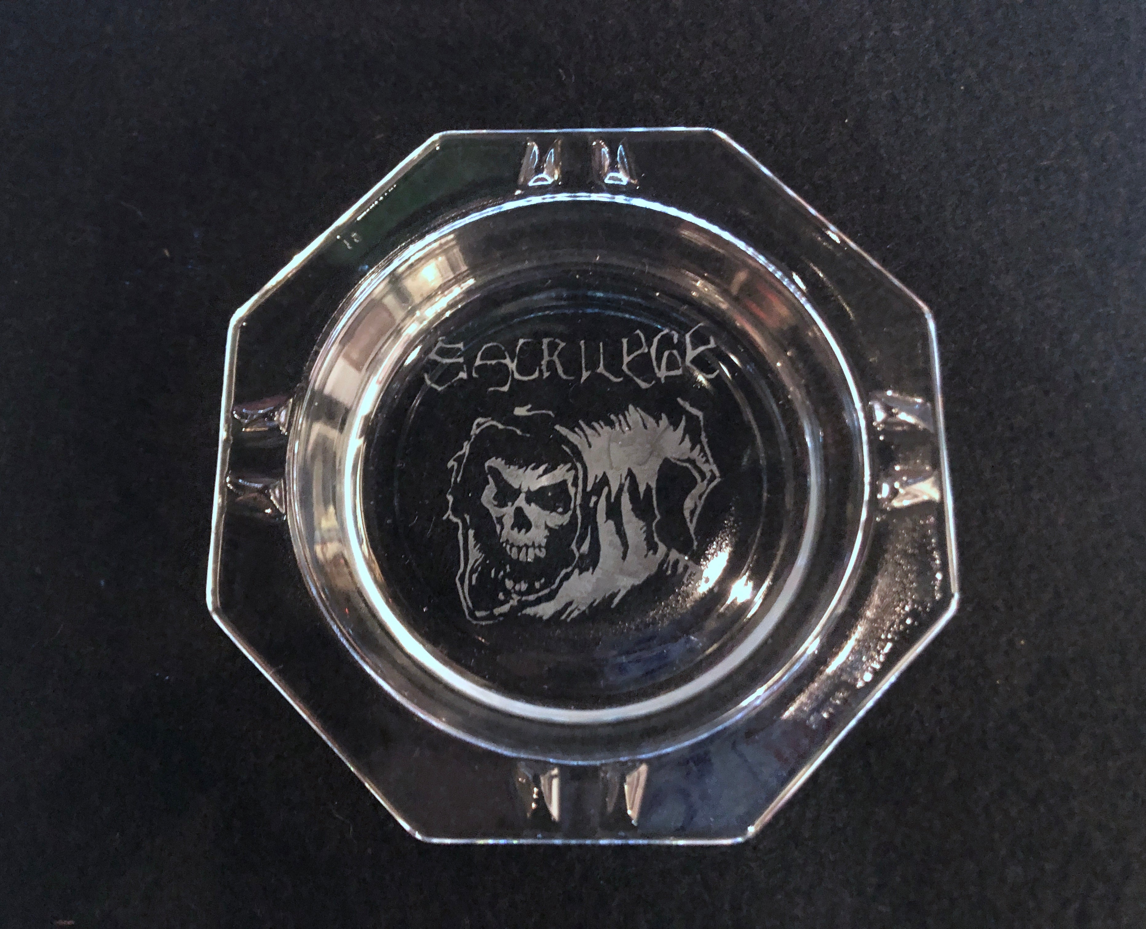 chickhabit Etched Glass Trays