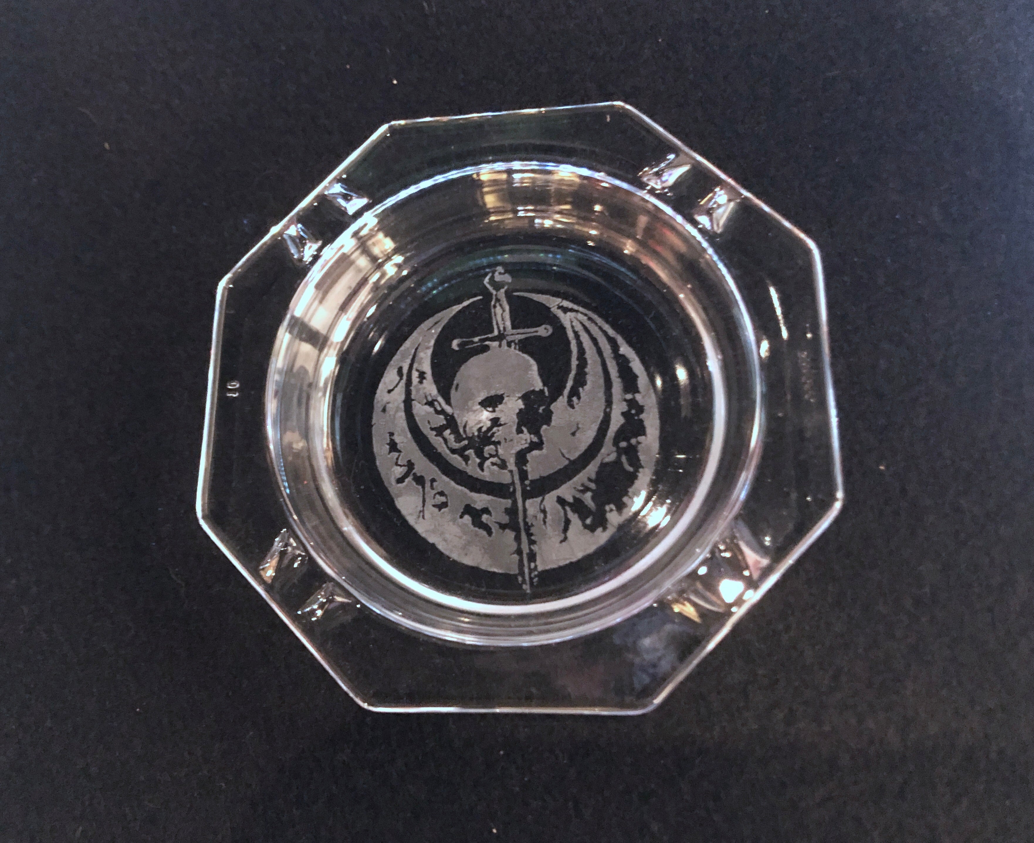 chickhabit Etched Glass Trays