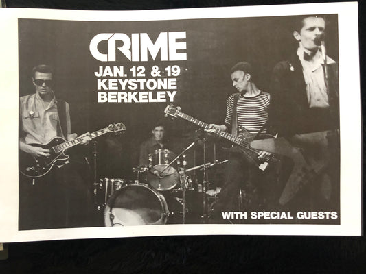 James Stark "Crime, Keystone Berkeley" Poster