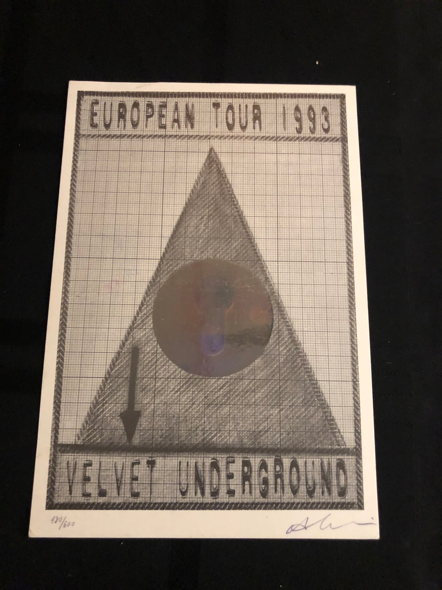 "Velvet Underground" Tour Postcard (1993)