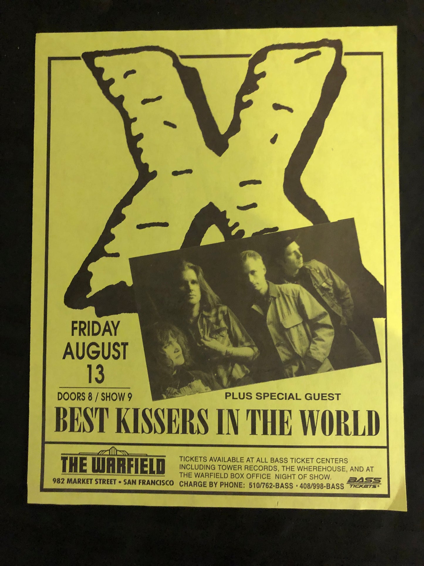 "X at the Warfield" Original Flyer