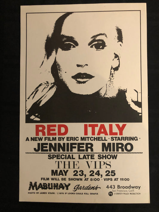 "Red Italy, Jennifer Miro" Original Poster