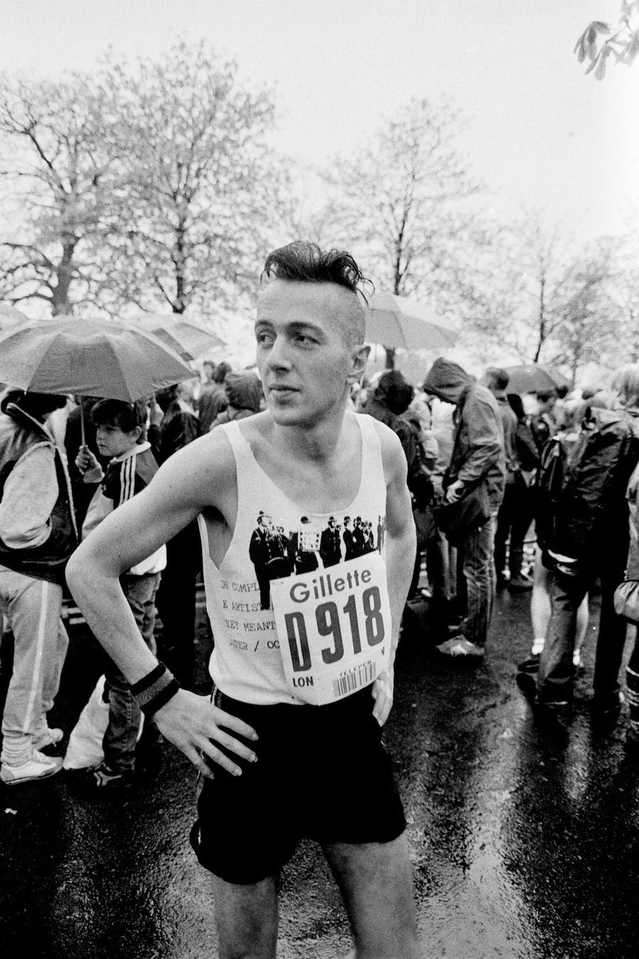 Steve Rapport "Joe Strummer: London Marathon #11" (1983)