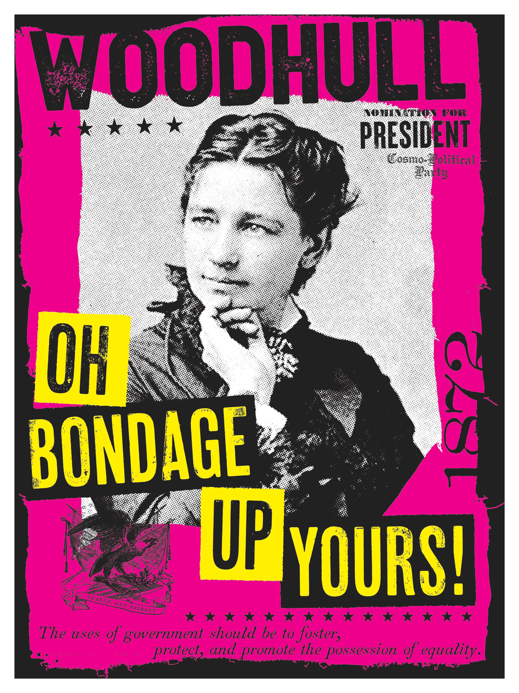 Stealworks "Victoria: Oh Bondage Up Yours!" Pink Campaign Poster