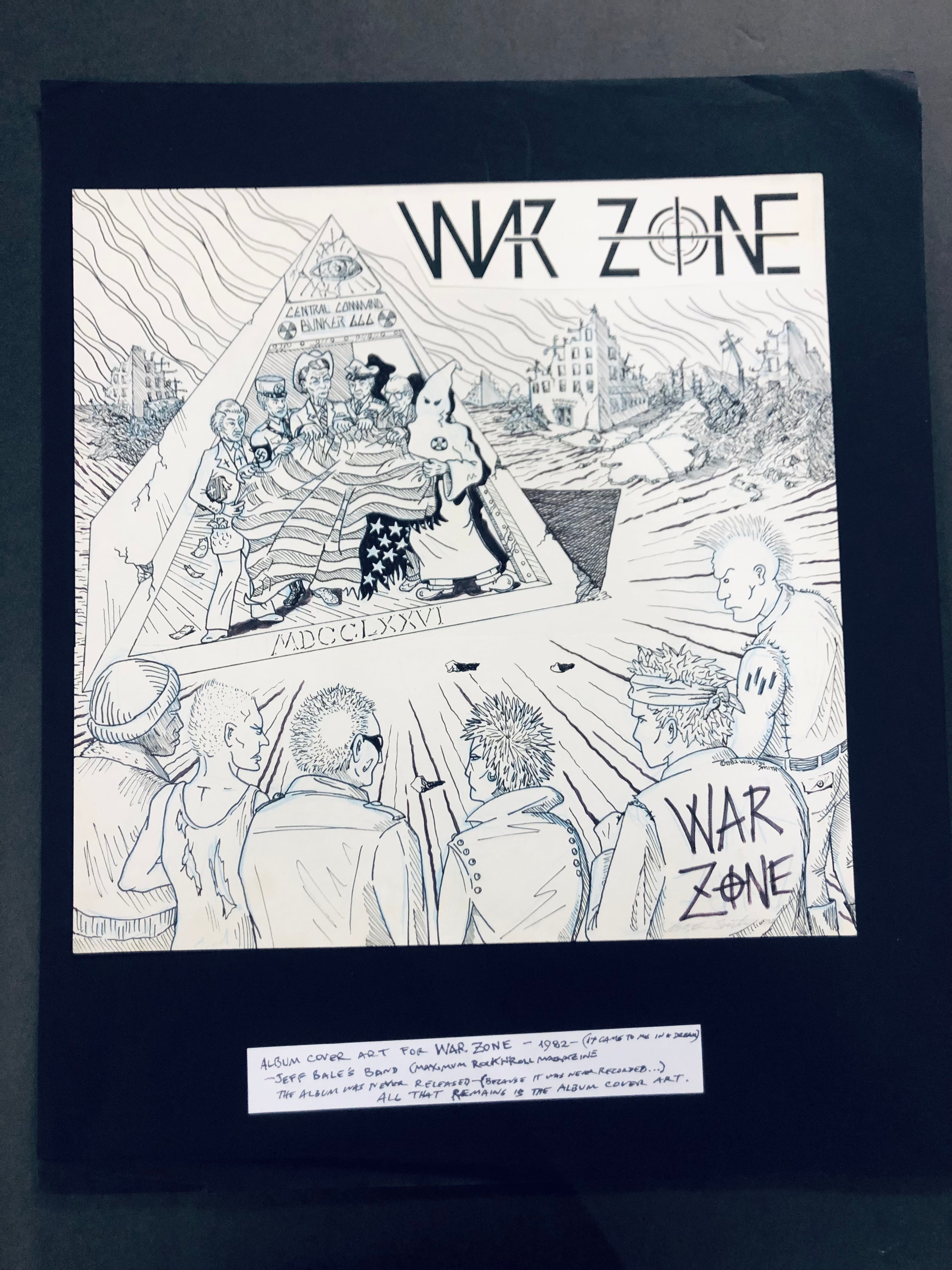 Winston Smith "War Zone" (1982) Drawing