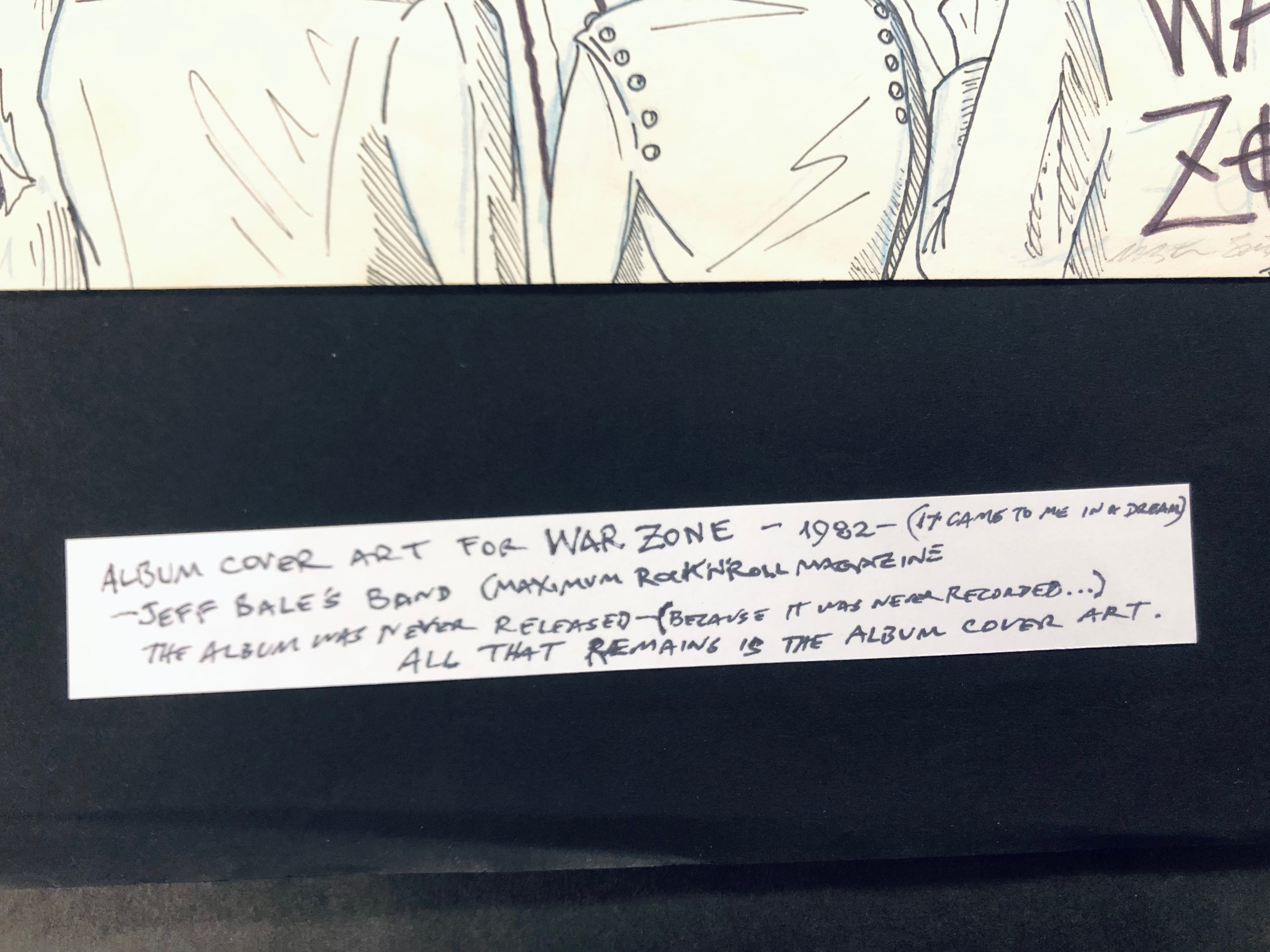 Winston Smith "War Zone" (1982) Drawing