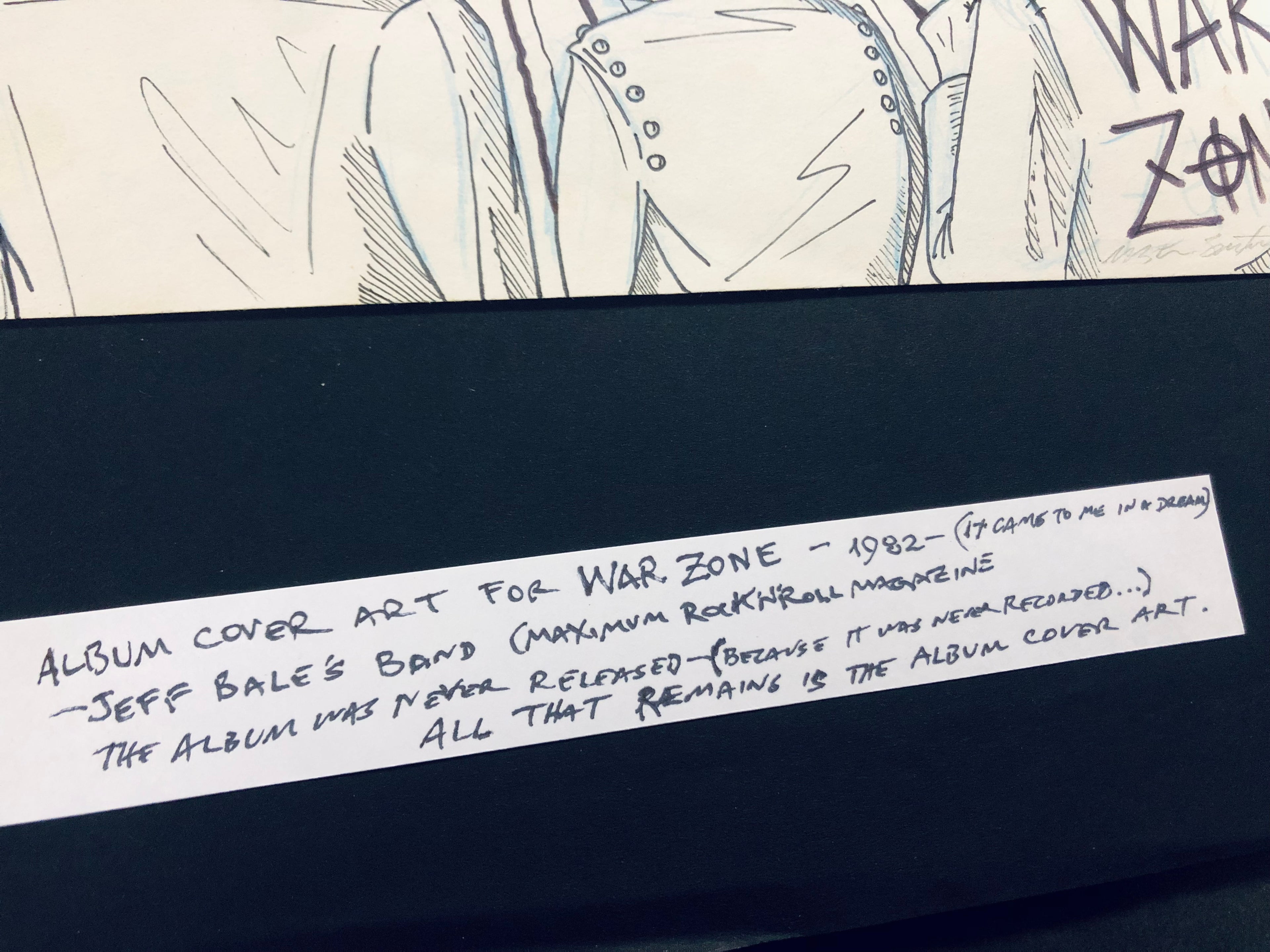 Winston Smith "War Zone" (1982) Drawing