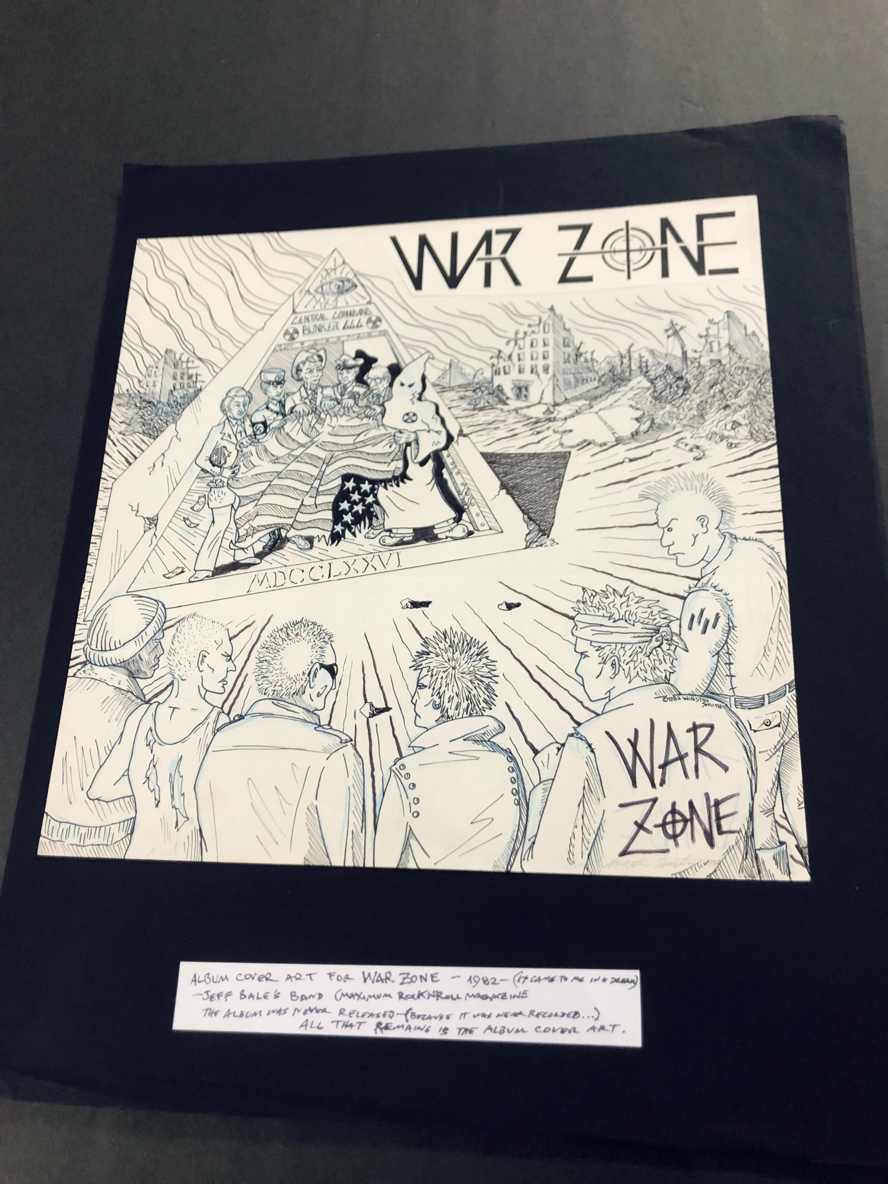 Winston Smith "War Zone" (1982) Drawing