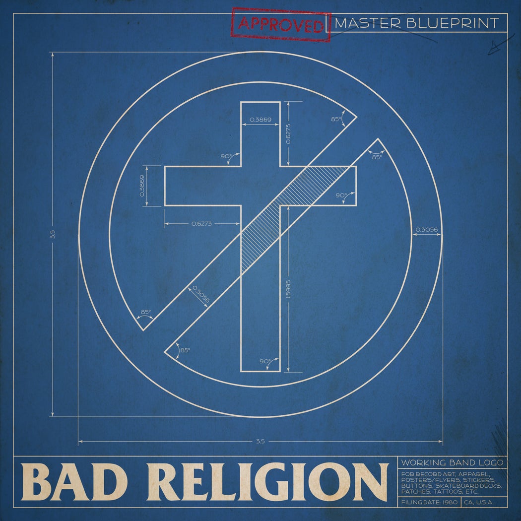 Stealworks "Blueprint Series: Bad Religion" Art Print (2020)