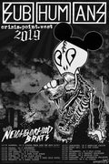 DNGRCT "Subhumans Crisis Point West Coast Tour 2019" Poster