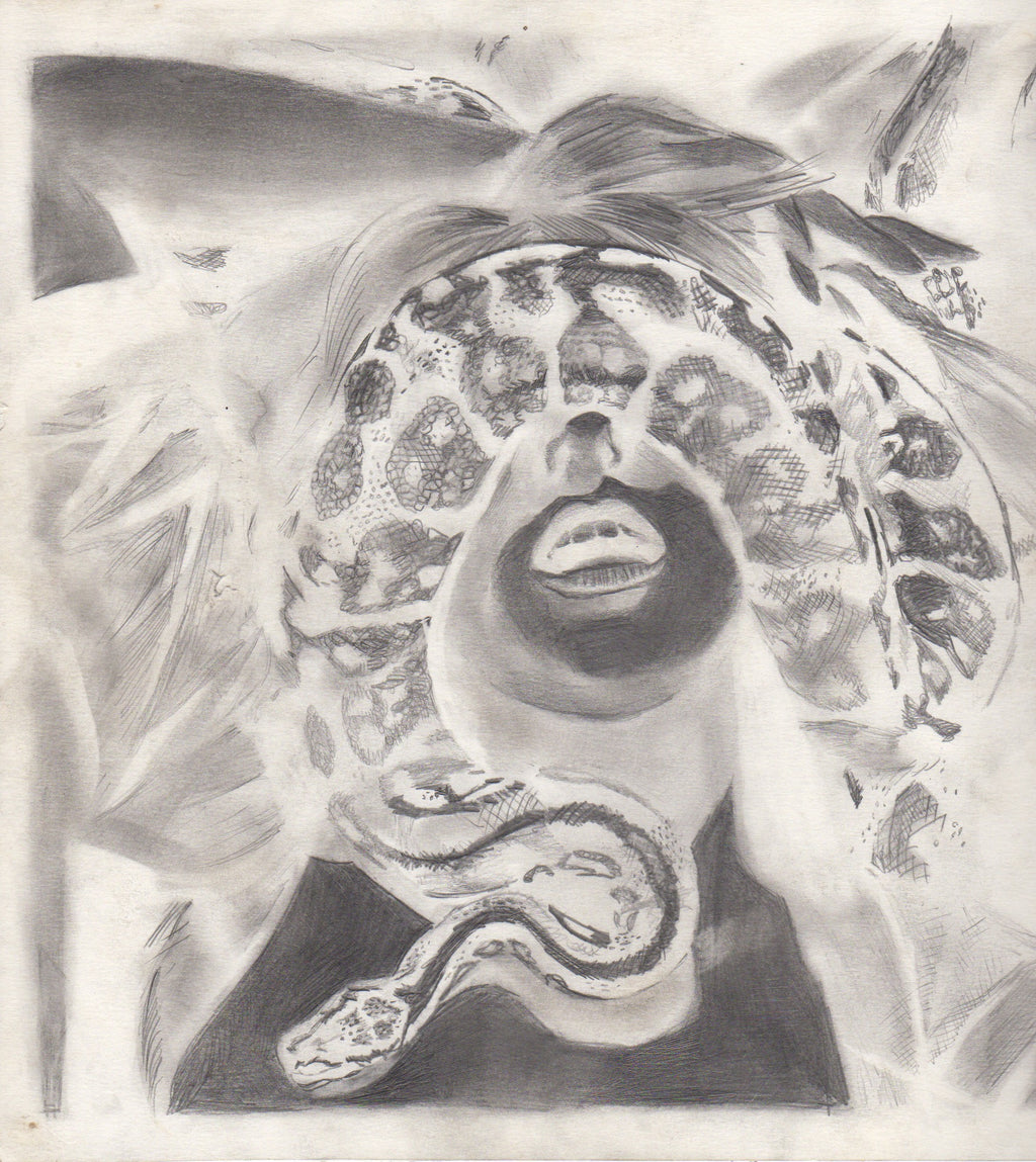 Jake Hout "Altar de Fey: Snake #2" Drawing