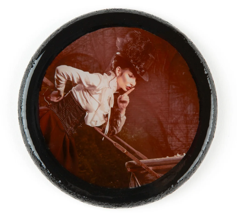 Kristen Grundy "Hush Little Baby" Resin Coaster