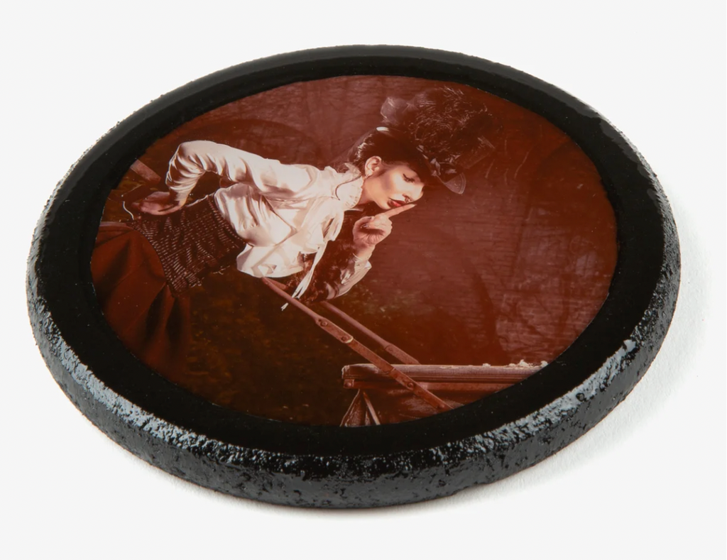 Kristen Grundy "Hush Little Baby" Resin Coaster