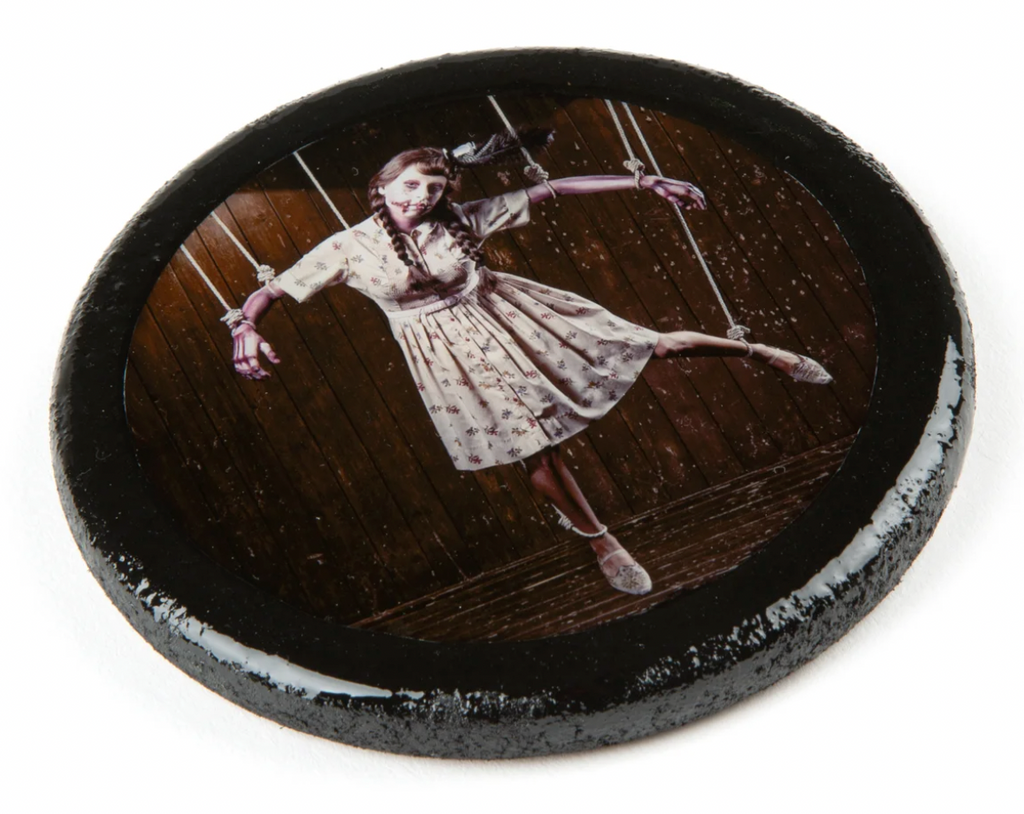 Kristen Grundy "Bend Me Shape Me" Resin Coaster