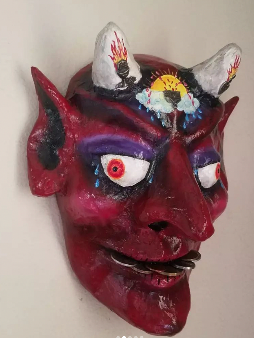 Oscar Rodriguez "I Have Four Words for You... Suck It" Mask Sculpture