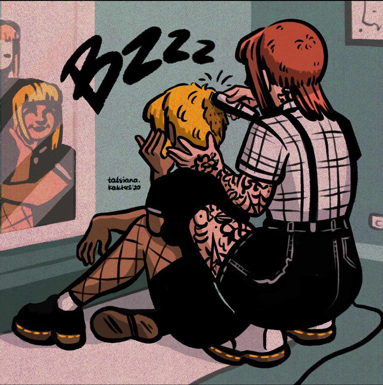 Tatsiana Kaktus "Haircut" Print