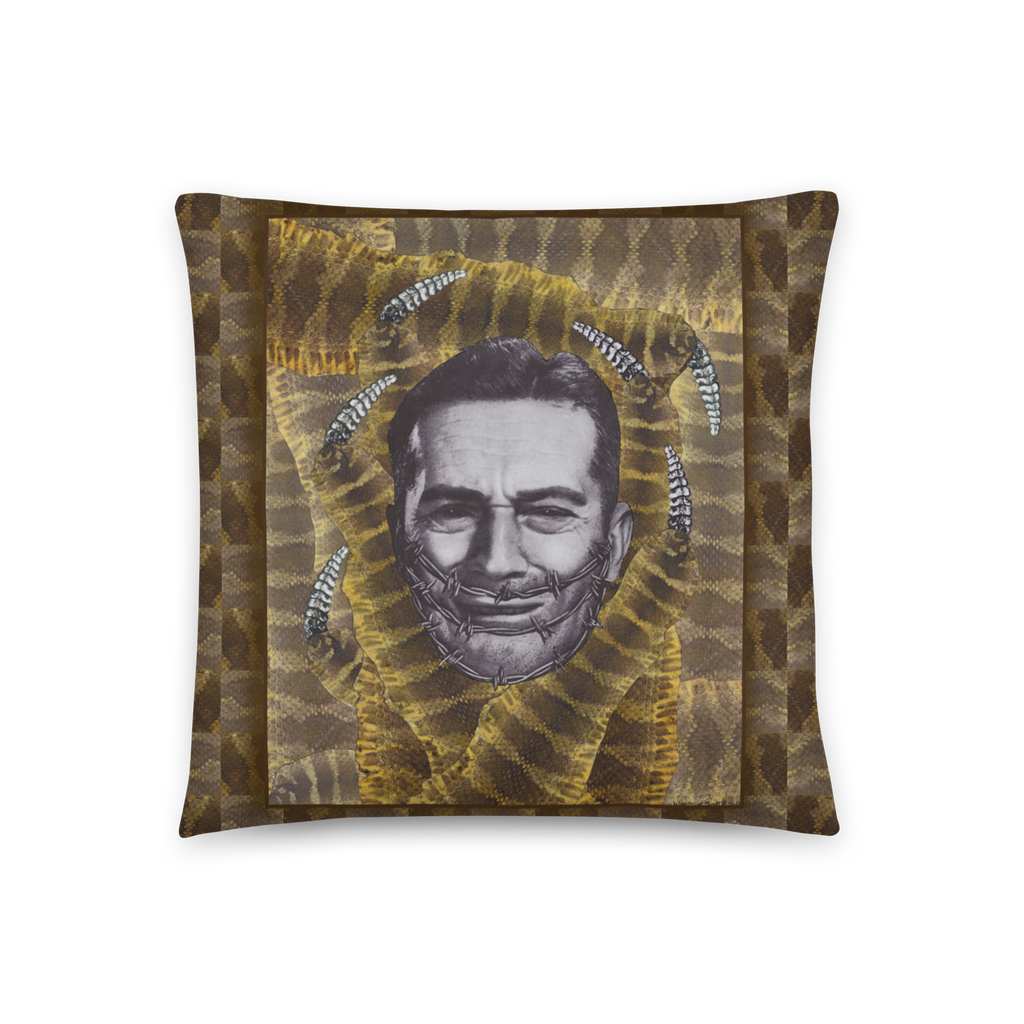 Winston Smith "Barbwire Snake" Pillow