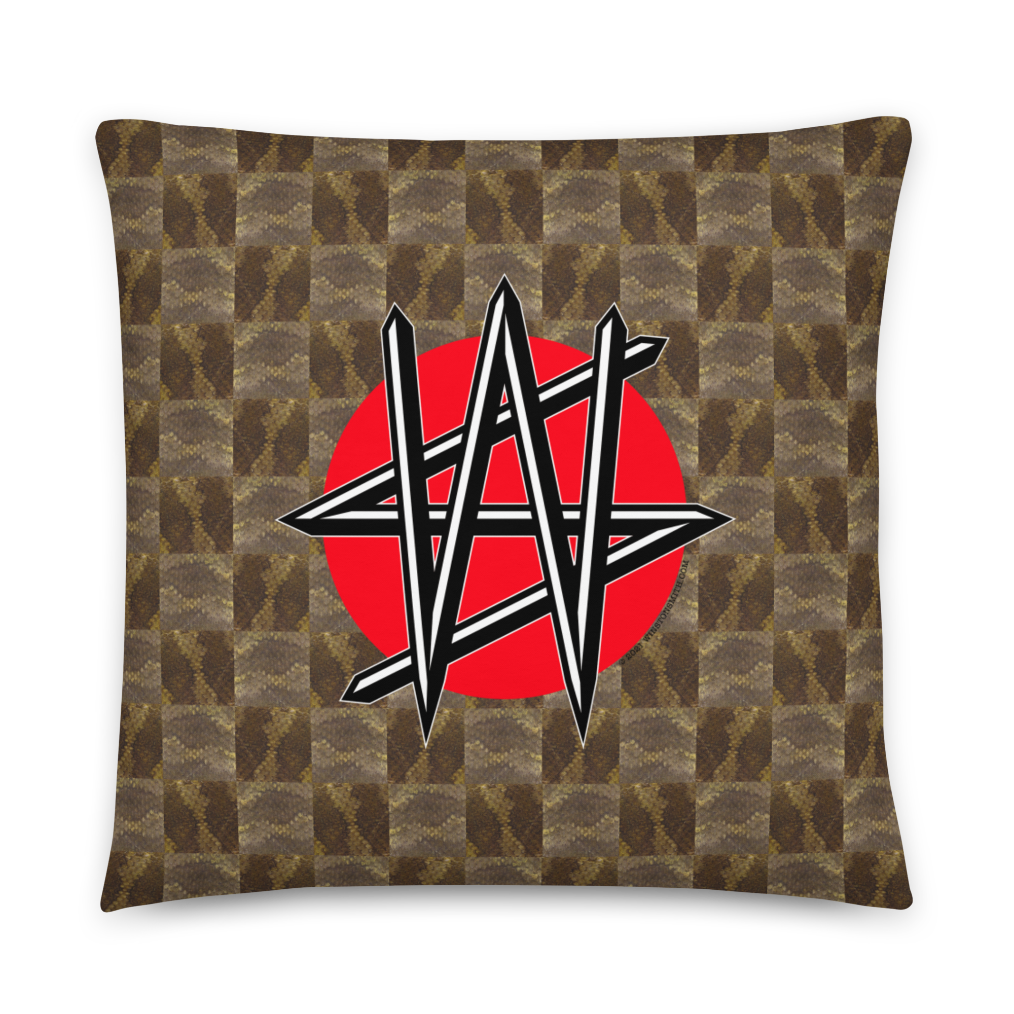 Winston Smith "Barbwire Snake" Pillow