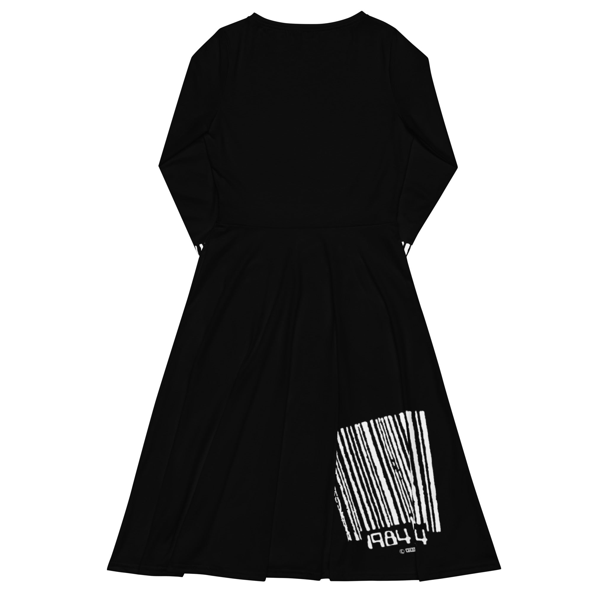 Winston Smith "1984 = 2024" long sleeve midi dress
