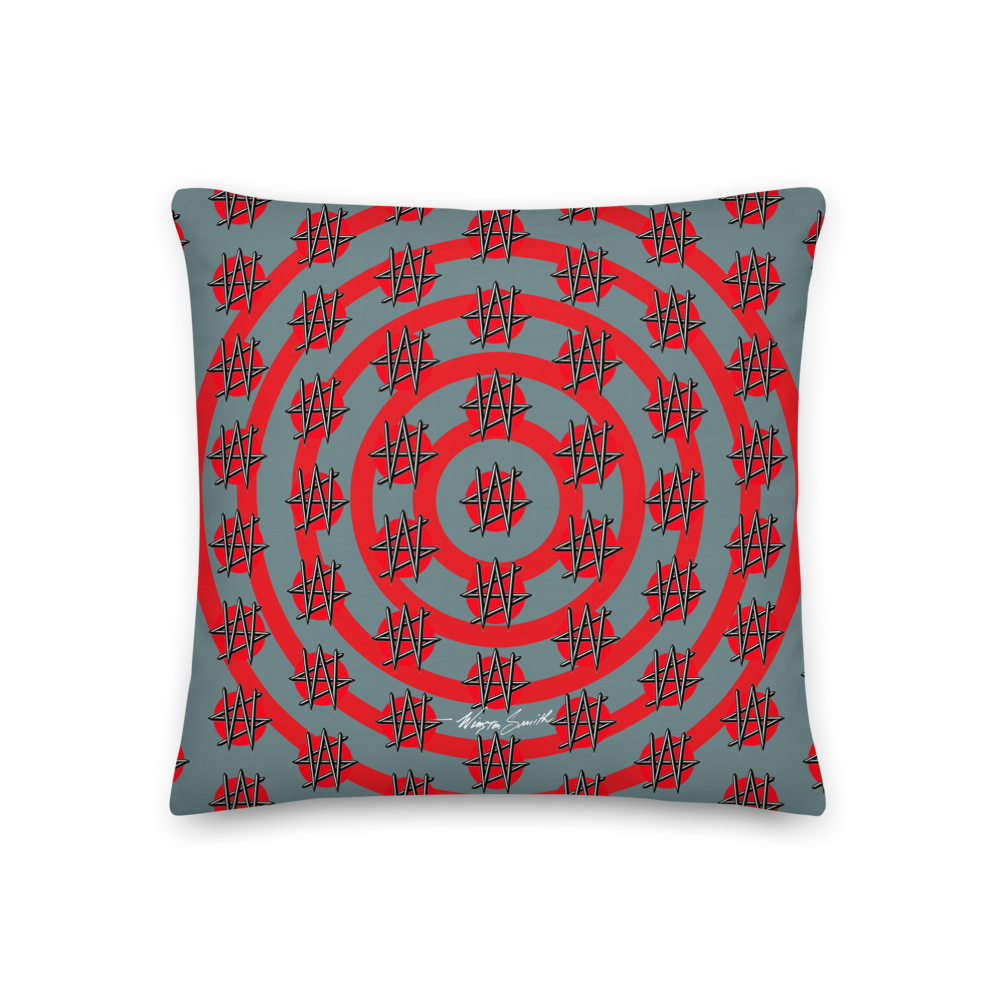 Winston Smith "Night Of The Living Happy Faces" Pillow