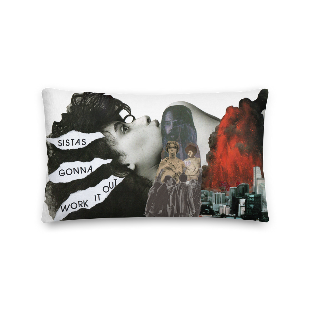Paper Surgery "Sistas Gonna Work It Out" Pillow