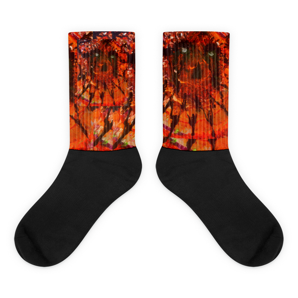 Monkey "Pumpkin Face" Socks