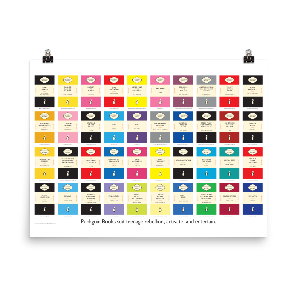 Stealworks "Punkguin Books" Poster (2020)