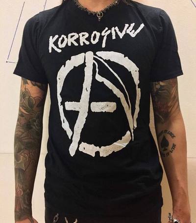 Korrosive "Anarchy Scythe Logo" T-shirt