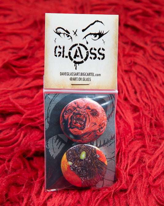 Dave Glass "Gunther C.H.U.D Monster" Pin / Badge Pack