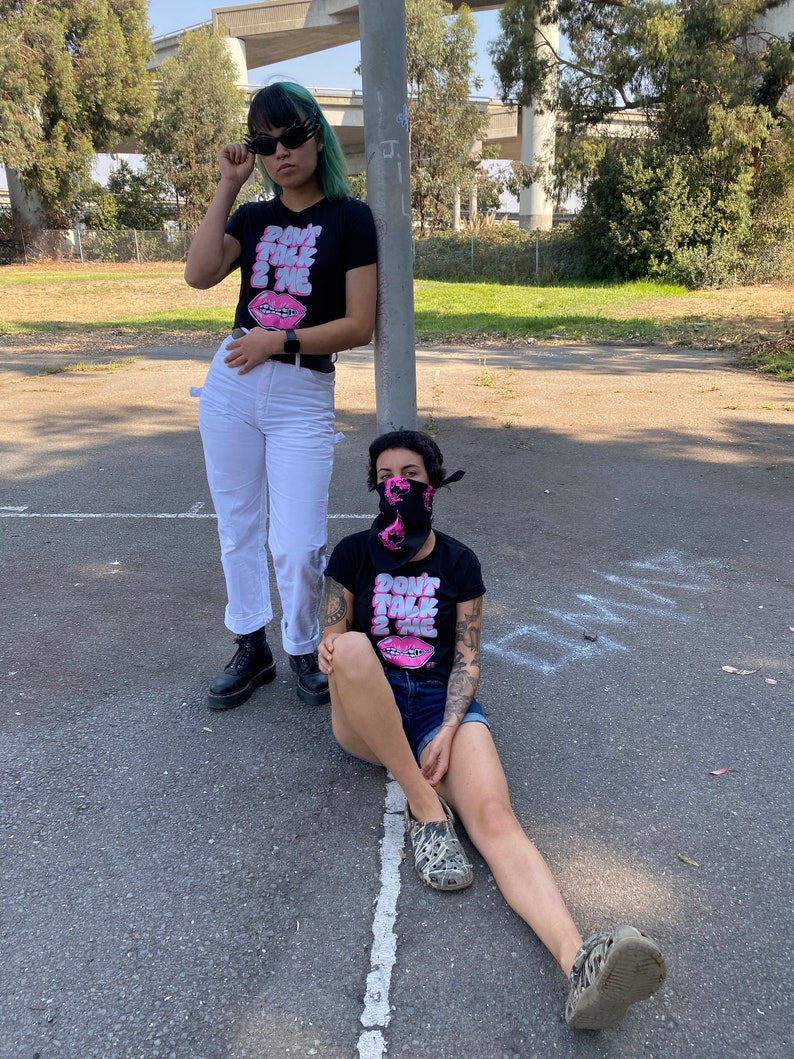 Girl Mobb "Don't Talk 2 Me" Crop Top