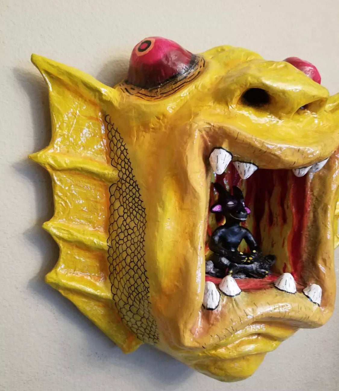 Oscar Rodriguez "Don't Bother Me... I'm Taking My Union Break" Mask Sculpture