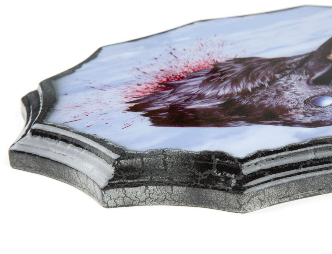 Kristen Grundy "In The Blink of A Nictitating Eye" Antique Photo Plaque