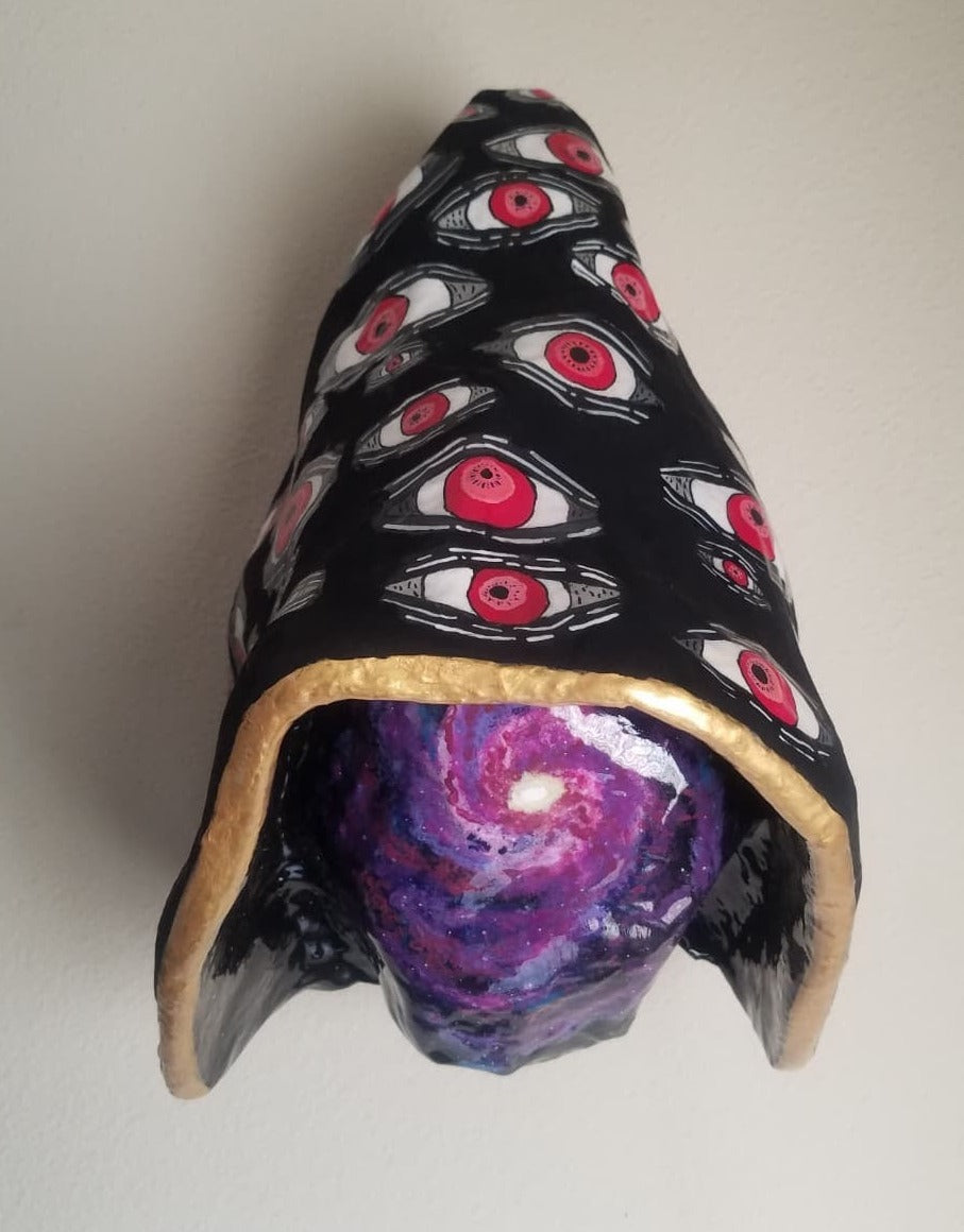 Oscar Rodriguez "Infinity is a Long Time" Mask Sculpture