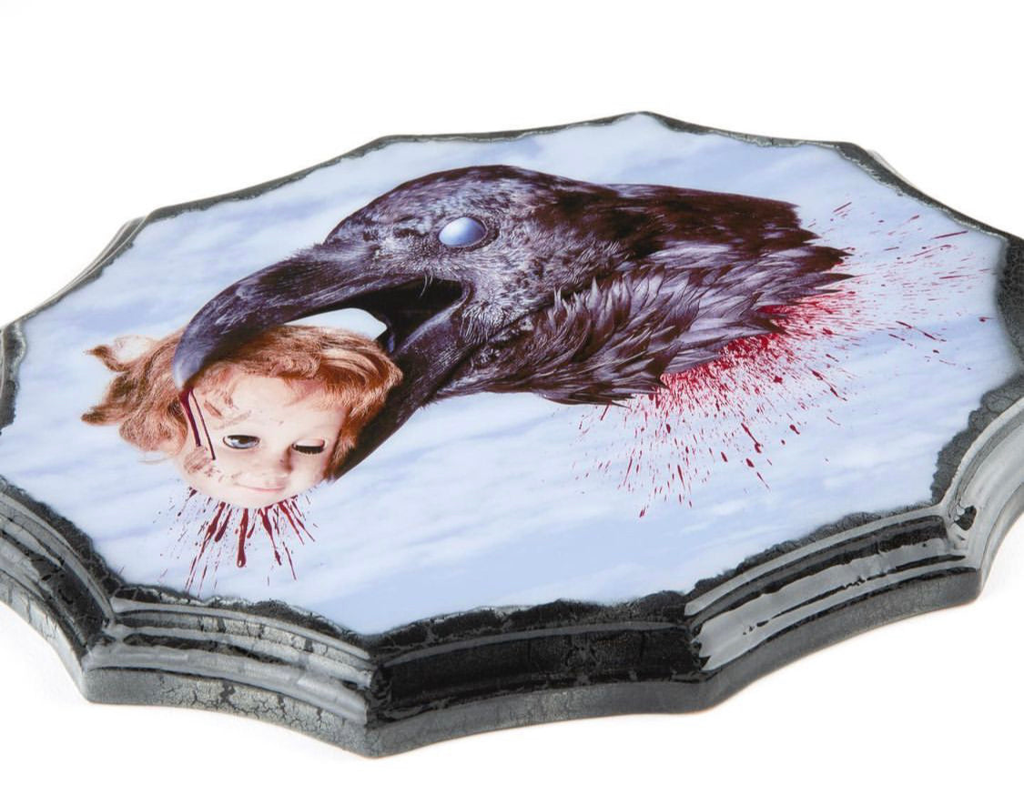 Kristen Grundy "In The Blink of A Nictitating Eye" Antique Photo Plaque