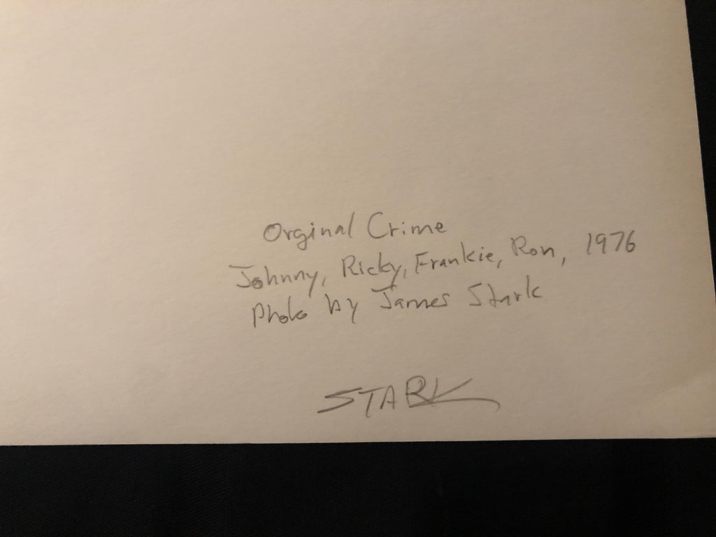 James Stark "Crime 1976" Fiber based Silver Gelatin Print